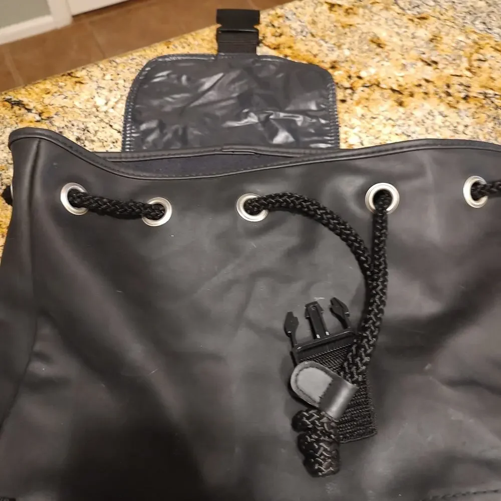 Hugo Boss Black Backpack Bag with Red Logo ID HUGO